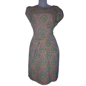 Darling Women's Multicolor Geometric Print Short Sleeve Dress Size M BG 11